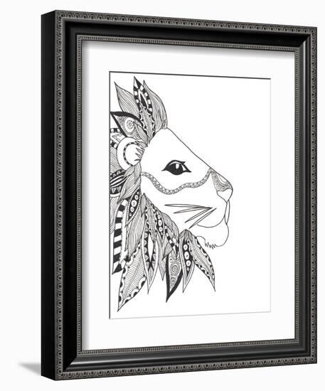 Lone Lion-Pam Varacek-Framed Premium Giclee Print