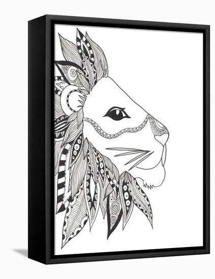 Lone Lion-Pam Varacek-Framed Stretched Canvas