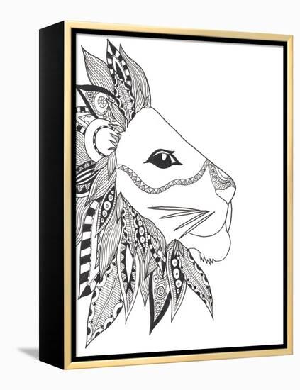 Lone Lion-Pam Varacek-Framed Stretched Canvas