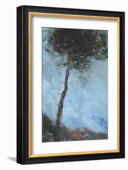 Lone Moorland Pine-Paul Bailey-Framed Art Print