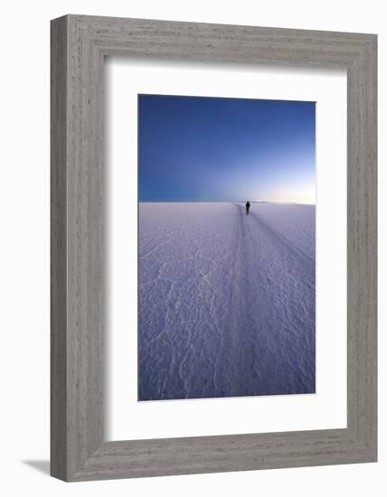 Lone Person in Distance Walks-Kim Walker-Framed Photographic Print