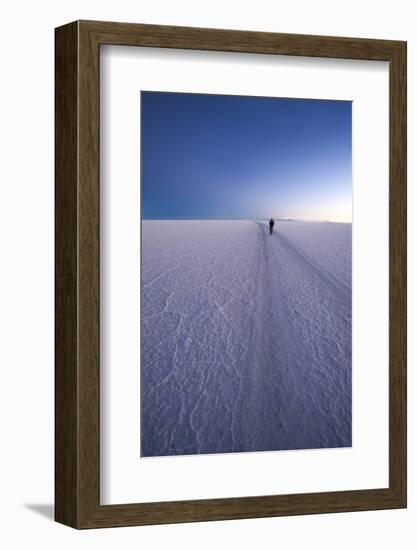 Lone Person in Distance Walks-Kim Walker-Framed Photographic Print