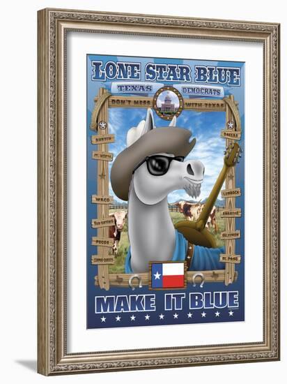 Lone Star Blue, Texas-Richard Kelly-Framed Art Print