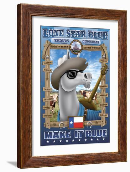 Lone Star Blue, Texas-Richard Kelly-Framed Art Print