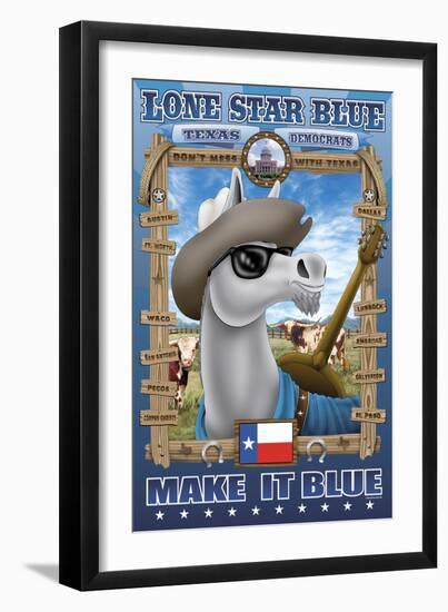 Lone Star Blue, Texas-Richard Kelly-Framed Art Print