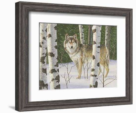 Lone Wolf-William Vanderdasson-Framed Giclee Print