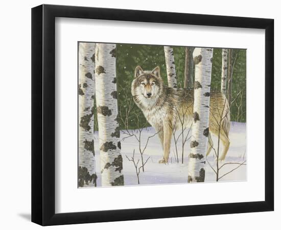 Lone Wolf-William Vanderdasson-Framed Giclee Print