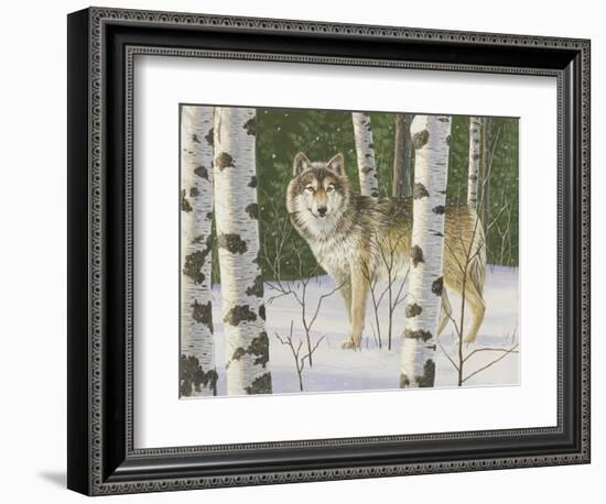 Lone Wolf-William Vanderdasson-Framed Giclee Print