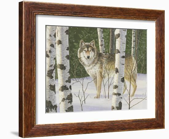 Lone Wolf-William Vanderdasson-Framed Giclee Print