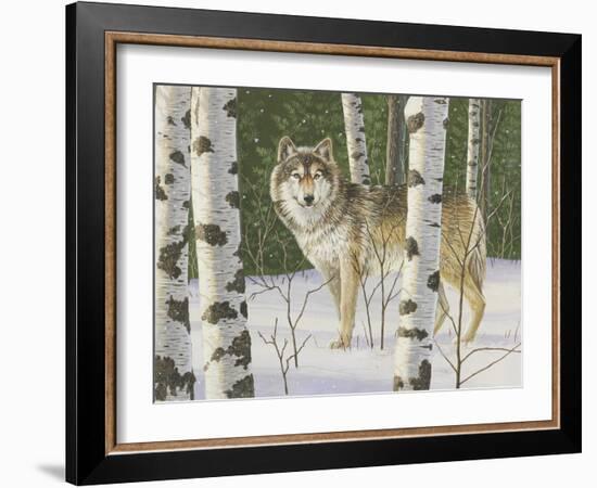 Lone Wolf-William Vanderdasson-Framed Giclee Print