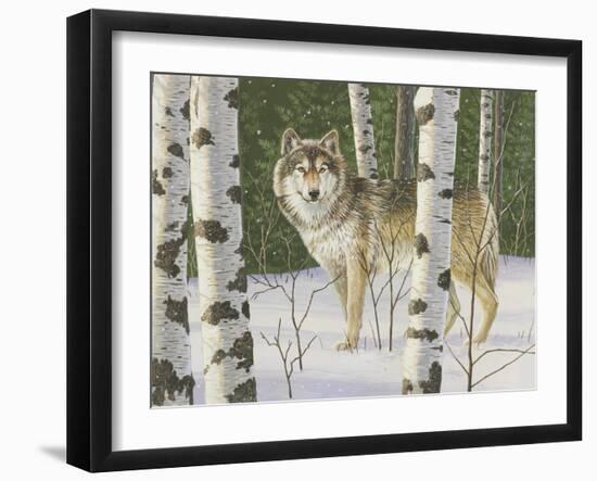 Lone Wolf-William Vanderdasson-Framed Giclee Print