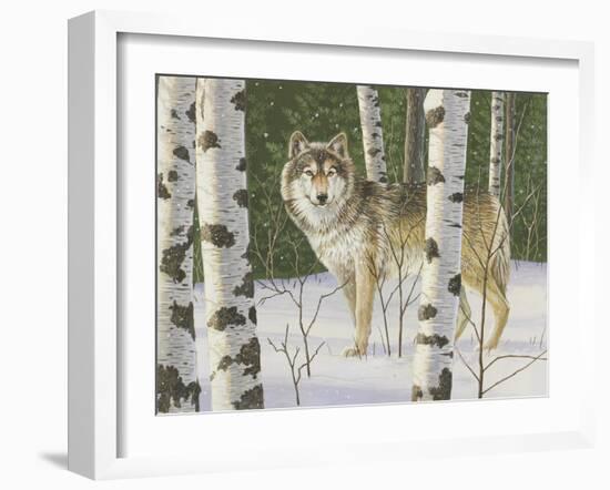 Lone Wolf-William Vanderdasson-Framed Giclee Print