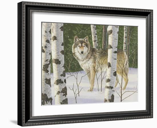 Lone Wolf-William Vanderdasson-Framed Giclee Print