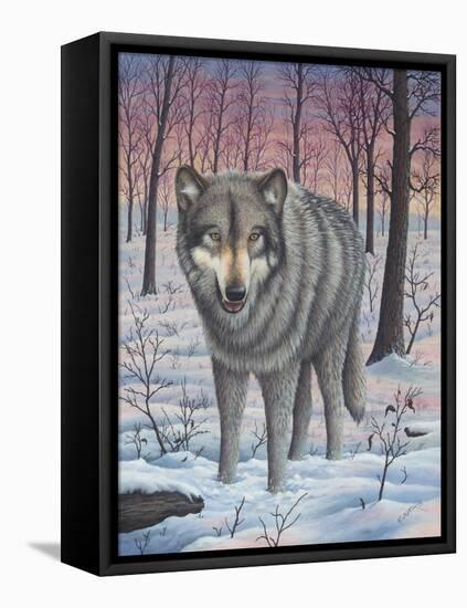 Lone Wolf-Robert Wavra-Framed Premier Image Canvas