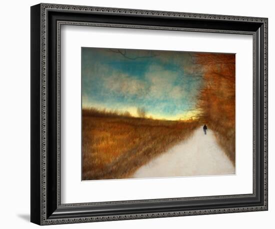 Lonely Autumn Path-Robert Cattan-Framed Photographic Print