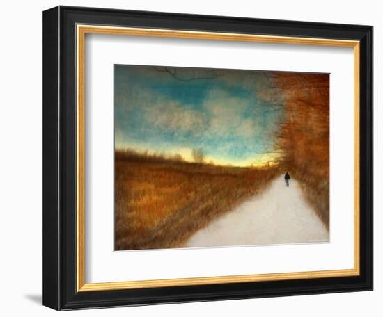 Lonely Autumn Path-Robert Cattan-Framed Photographic Print