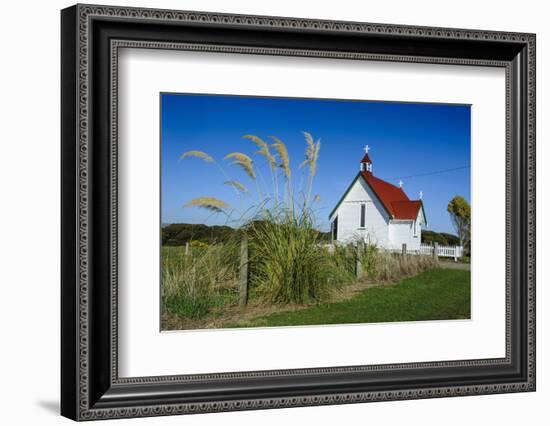 Lonely Church in the Catlins, South Island, New Zealand, Pacific-Michael Runkel-Framed Photographic Print