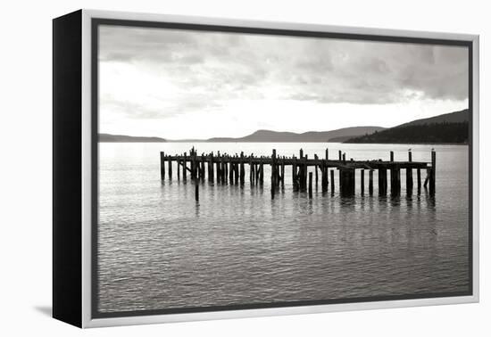 Lonely Dock BW-Dana Styber-Framed Premier Image Canvas