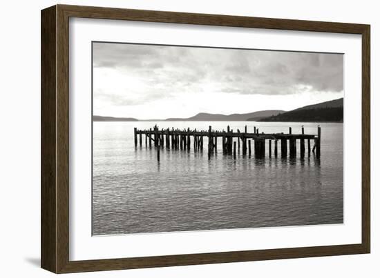 Lonely Dock BW-Dana Styber-Framed Photographic Print