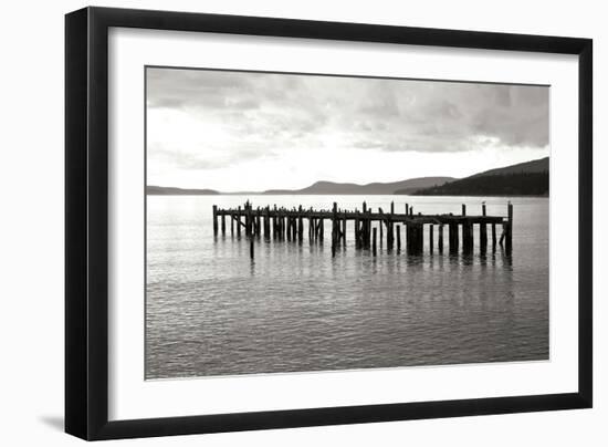 Lonely Dock BW-Dana Styber-Framed Photographic Print