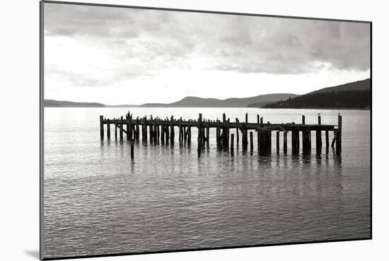 Lonely Dock BW-Dana Styber-Mounted Photographic Print