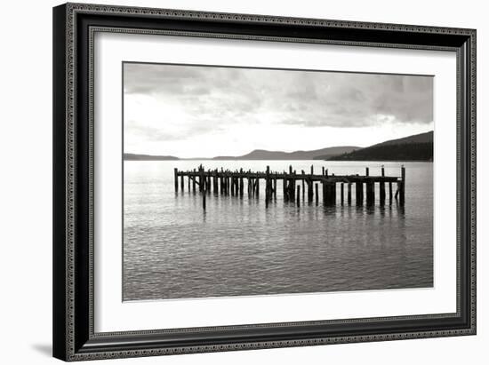 Lonely Dock BW-Dana Styber-Framed Photographic Print