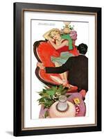 Lonely Honeymoon - Saturday Evening Post "Leading Ladies", March 11, 1950 pg.28-Joe deMers-Framed Giclee Print
