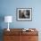 Lonely Man Standing at a Bar Counter with a Drink-null-Framed Photo displayed on a wall