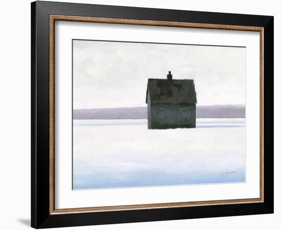 Lonely Winter Landscape II-James Wiens-Framed Art Print