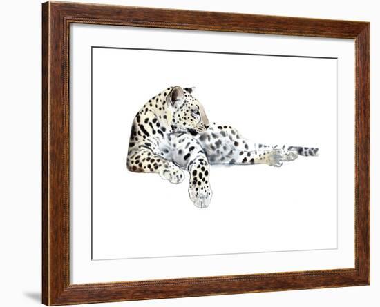 Long (Arabian Leopard), 2015-Mark Adlington-Framed Giclee Print