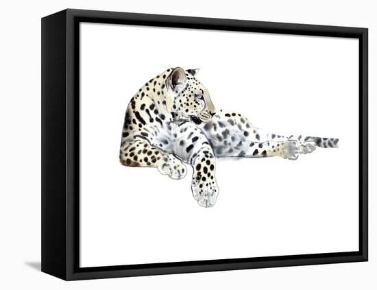 Long (Arabian Leopard), 2015-Mark Adlington-Framed Premier Image Canvas