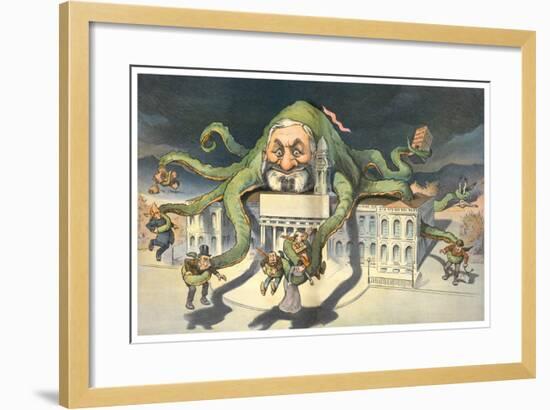 Long Arms Of Politicians-JS Pughe-Framed Art Print