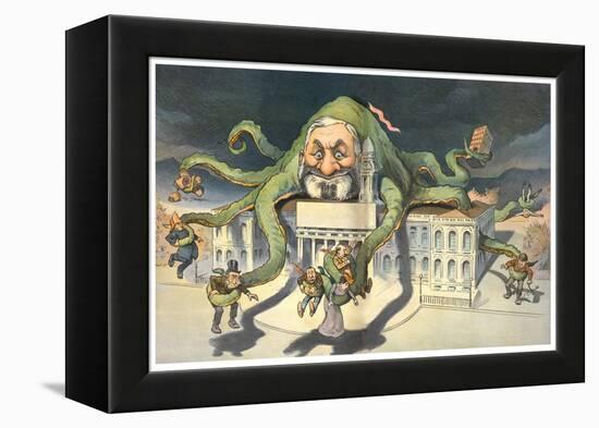 Long Arms Of Politicians-JS Pughe-Framed Stretched Canvas
