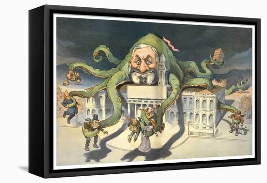 Long Arms Of Politicians-JS Pughe-Framed Stretched Canvas