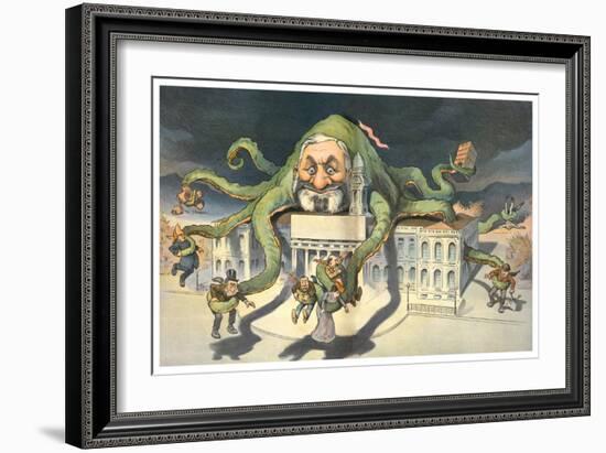 Long Arms Of Politicians-JS Pughe-Framed Art Print