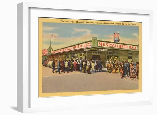 Long Bar, Tijuana, Mexico-null-Framed Art Print