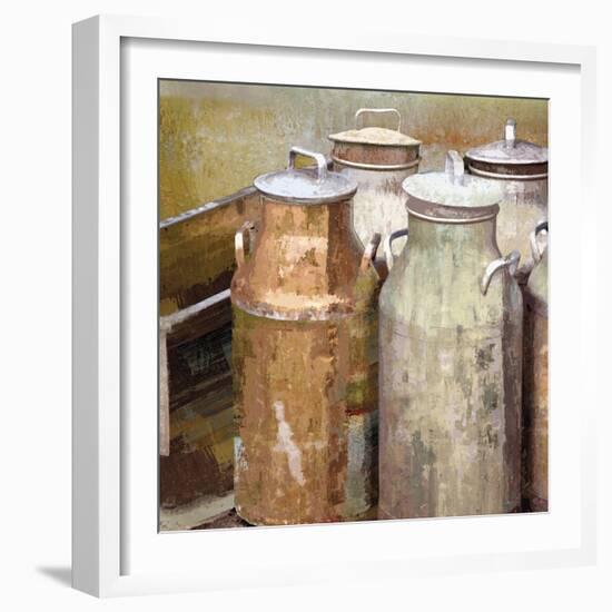 Long Barn - Dairy-Mark Chandon-Framed Giclee Print