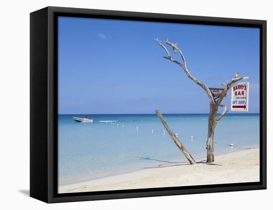 Long Bay, Negril, Westmoreland Parish, Jamaica, Caribbean-Doug Pearson-Framed Premier Image Canvas