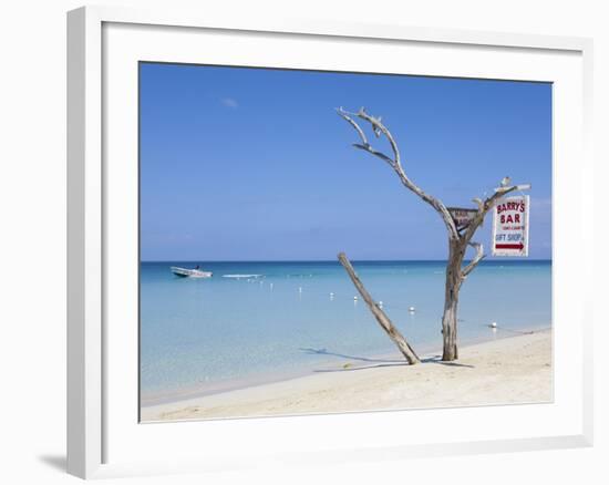 Long Bay, Negril, Westmoreland Parish, Jamaica, Caribbean-Doug Pearson-Framed Photographic Print