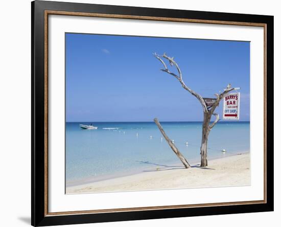 Long Bay, Negril, Westmoreland Parish, Jamaica, Caribbean-Doug Pearson-Framed Photographic Print