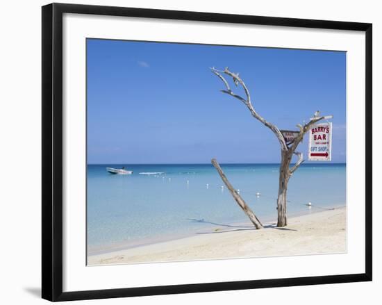 Long Bay, Negril, Westmoreland Parish, Jamaica, Caribbean-Doug Pearson-Framed Photographic Print