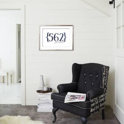 Long Beach California 562 Area Code Blue Art Print Lantern Press Art Com