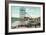 Long Beach, California - Pier View of the Pike-Lantern Press-Framed Art Print