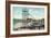 Long Beach, California - Pier View of the Pike-Lantern Press-Framed Premium Giclee Print