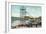 Long Beach, California - Pier View of the Pike-Lantern Press-Framed Premium Giclee Print