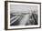 Long Beach, California Rainbow Pier and Ocean Blvd. Photograph - Long Beach, CA-Lantern Press-Framed Art Print