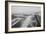 Long Beach, California Rainbow Pier and Ocean Blvd. Photograph - Long Beach, CA-Lantern Press-Framed Art Print