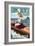 Long Beach Island, New Jersey - Boating Pinup Girl-Lantern Press-Framed Art Print