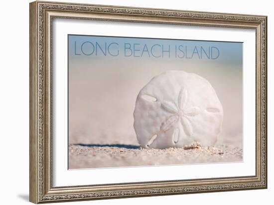 Long Beach Island - Sand Dollar-Lantern Press-Framed Art Print