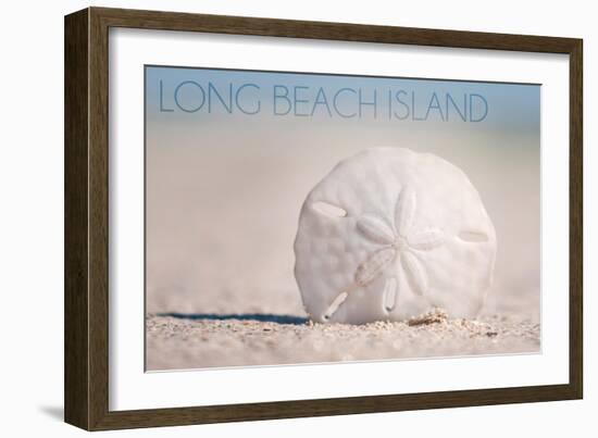 Long Beach Island - Sand Dollar-Lantern Press-Framed Art Print